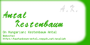 antal kestenbaum business card